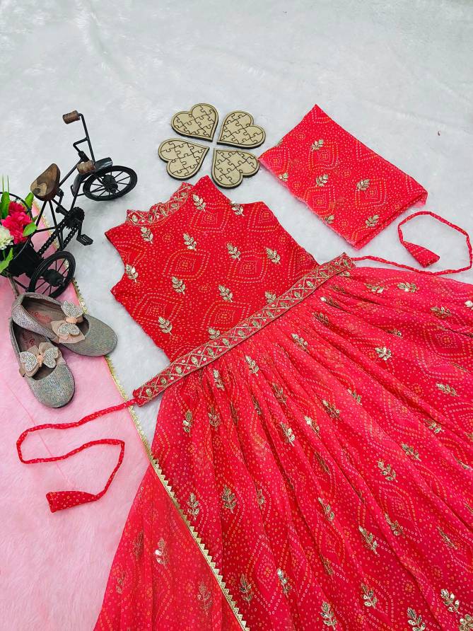 OC 159 Girls Wear Designer Gown With Dupatta Belt Kids Wholesale Market In Surat
